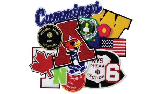 Chenille Patches detail